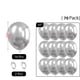 thumbnail image 3 of Globos plateados, 70 Globos metálicos de 10 pulgadas Globos metálicos plateados, Globos de látex brillante, 3 of 5