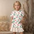 thumbnail image 5 of FamilyThread Toddler Girls Boys Fashionable Short Sleeve T-Shirt Floral Graphic Print Tunic Tops Crewneck Casual SUmmer Shirt For 3-13Y, 5 of 7