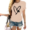 thumbnail image 2 of Pxiakgy Vente Chaude! T-Shirt Trèfle de la Saint-Patrick pour Femmes Chanceux Irlandais Manches Courtes T-Shirt Graphique Trèfle Mode Décontractée Imprimé Amour Col Rond Manches Courtes T-Shirt, 2 of 4