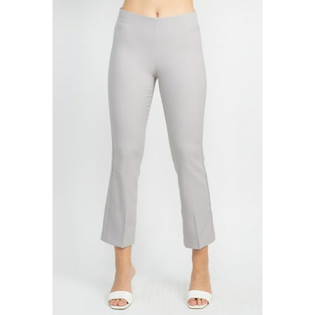 Adrianna Papell Mid Waist Pull On Solid Straight Pants by Curated Brands