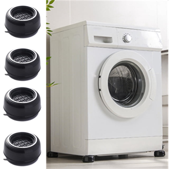 Djiypn Washing Machine Foot Pads for Anti-vibration and Anti-Walk | Anti Vibration Pads for Washing Machine, Reduce Noise Rubber Feet Pads for All Kinds of Furniture, Set of 4
