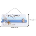 thumbnail image 5 of Letrero de bienvenida de madera para colgar en la pared, Tablero de muestra de bienvenida para playa, barco, océano, placa temática, adornos, puerta de casa, 5 of 5