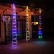 thumbnail image 2 of Luces LED de escalera navideñas con muñeco de Papá Noel, cadena de luces con control remoto, USB, 8 modos, decoración navideña para el hogar, la habitación y el jardín, 2 of 5
