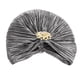 thumbnail image 5 of Gorro de Turbante para Mujer Sunnimix con broche de aleación plateado, 5 of 8