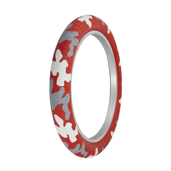 PRO  Bicycle Tire 20" X 2.40" Camo Red/Gray/White Tire P-1472