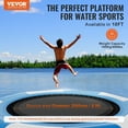 thumbnail image 2 of VEVOR Inflatable Water Bouncer, 10ft Recreational Water Trampoline, Kids Adults Floating Rebounder for Pool, Lake, Water Sports, 2 of 5