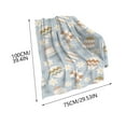 thumbnail image 3 of Meggemo Easter Blanket Bunny Egg Print Flannel Throw Blanket Soft Warm Digital Printed For Sofa Bed Couch Office Indoor Air Conditioning Nap Blanket, 3 of 7