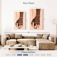 thumbnail image 4 of Elephant Stock Interracial Couples Wall Art - Vertical Multi Panel Canvas - Living Room Wall Decor - Love Multi Panel - Beige And Brown Decor - 28" x 45", 4 of 8