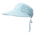 thumbnail image 3 of Vorkoi Sun Hats for Women UV Protection Sun Visor Wide Brim Summer Hats with Ponytail, 3 of 5