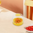 thumbnail image 4 of Onion Storage Container Vegetable Keeper with Refrigerator Lid Avocado Tomato Lemon Rack Reusable Fresh Produce Protector for Kitchen Pantry, UKHBMC | Yellow, 4 of 9