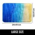 thumbnail image 2 of Pluoda Beach Blue Bath Mats for Bathroom, Bathroom Mats Rugs No Silp, Washable Cover Floor Rug Carpets Floor Mat Bathroom Decorations 20x32 Inches for Kitchen Kitchen Bedroom Indoor, 2 of 12