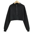 thumbnail image 2 of Vedolay Womens Sweatshirts Casual Long Sleeve V Neck Pullover Tops Black,M, 2 of 3