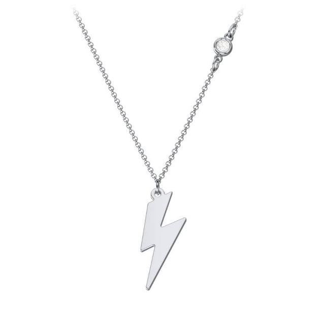 Collier Charme Éclair avec Pierre Précieuse