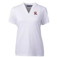 thumbnail image 2 of Women's Cutter & Buck  White Frisco RoughRiders Forge DryTec Heathered Stretch Blade Top, 2 of 3