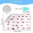 thumbnail image 2 of Ironing Mat Portable Ironing Blanket for Table Top Travel Ironing Pad for Washer Dryer 27.6" x 47.2" Watercolor Cherries Pattern, 2 of 6