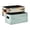 Palm Trees Mint Green, variant on Felt Storage Bins 2-Pack Foldable Space-Saving Organizer For Home Office Palm Trees Mint Green