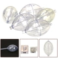 thumbnail image 3 of LEFU for Transparent Cast In-Line Bubble Float Fishing Hollow Balls Oval Slip - 5 Pack ABS Plastic Fishing Floats for Lake, Stream, Fly Fishing - Adjustable Water Weight Control, 3 of 9
