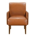 thumbnail image 2 of Solid Wood and Plywood Frame / In Living Room / Brown Faux Leather Accent Piece, 2 of 5