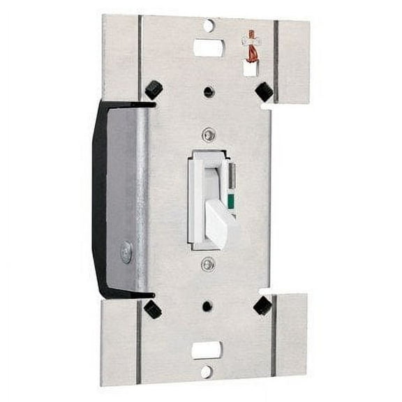 TradeMaster 600W Electronic Single Pole Switch/Three Way Preset Toggle Dimmer in White