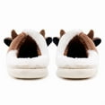 thumbnail image 6 of Cow Slippers for Women and Men, Fluffy Cute Cozy Cartoon Cow Cotton House Slipper Womens Cows Animal Preppy Funny Furry Bedroom Memory Foam Slippers for Women Indoor and Outdoor, 6 of 7