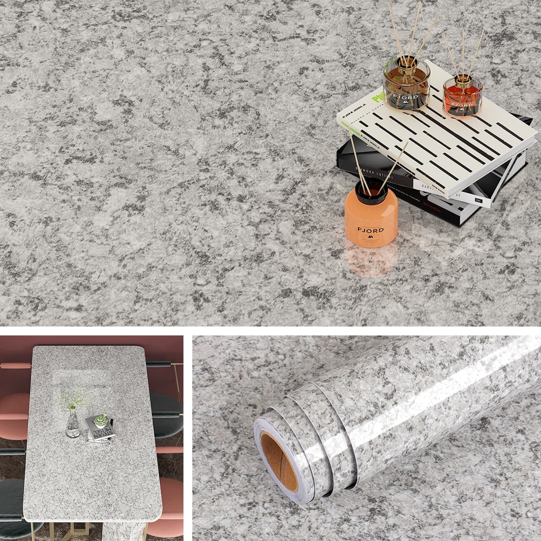 Livelynine 200 x 24 Inch Wide Granite Countertop Contact Paper