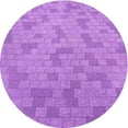 thumbnail image 1 of Ahgly Company Machine Washable Indoor Round Transitional Violet Purple Area Rugs, 3' Round, 1 of 7