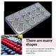 thumbnail image 5 of Molde de chocolate Molde de plástico transparente para decoración de postres para hornear dulces de galletas de magdalenas, 7 kenally HA003626-07, 5 of 7