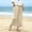 Beige women wide leg capri pants a1, variant on Cagogo Women's Wide Leg Capri Pants Summer Casual Elastic Waisted Cropped Palazzo Pants with Pockets Beach Lounge Trousers Solid Vacation Beachwear, Army Green L