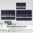 thumbnail image 4 of Merry Sweater - Framed Gallery Wrapped Holiday Canvas - 27 x 41 - Rosewood Frame, 4 of 8