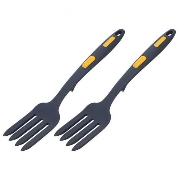 ACDANC 2pcs Silicone Flexible Fork Heat-Resistance Cooking Fork Tools Dishwasher Safe Kitchen Fork