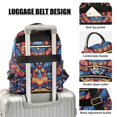 thumbnail image 3 of FORMRS Mini Backpack Purse for Women Travel Daypack Casual Shoulder Bag, Blue Abstract Eagle, 3 of 7