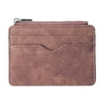 thumbnail image 1 of Cartera corta de cuero esmerilado para hombre, estilo coreano, con cremallera, monedero, tarjetero, tarjetero, 1 of 6