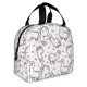 thumbnail image 2 of Fotbe Alpacas and Hearts Bolsa Térmica con Estampado y Forro de Aluminio Grueso Bolsa de Almuerzo con Bolsillo Frontal para Hombres y Mujeres, Ideal para Trabajo, Escuela, 2 of 8