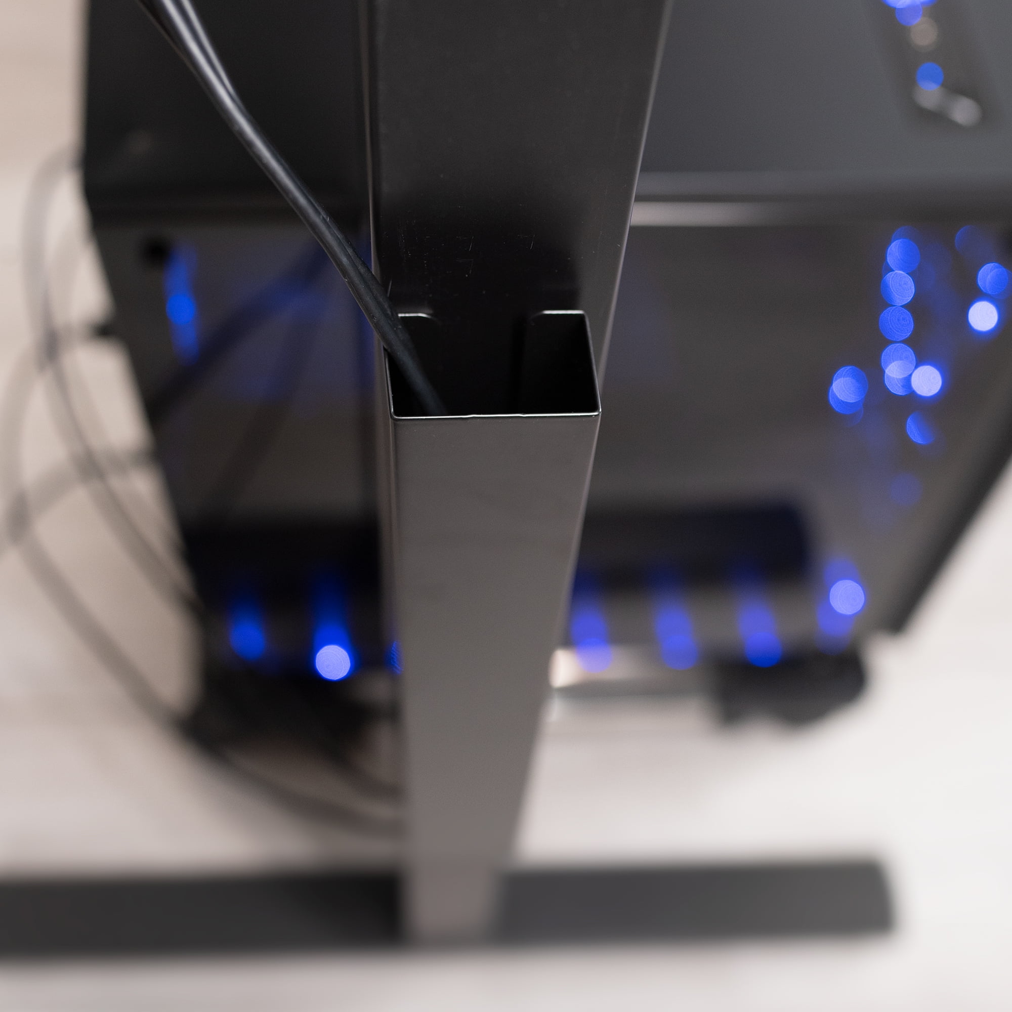 VIVO Black Magnetic Vertical Cable Management Channel, Wire Organizer