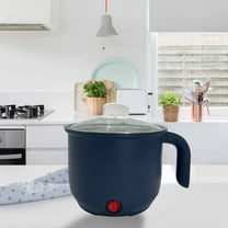 Multi-purpose Mini Cooker, Student Dormitory Noodles Pan, Hot Pot Frying Pan, Stainless Steel Non-stick Inner Pot, with Transparent Lid