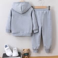 thumbnail image 6 of Kids Clothes Long Sleeve Pullover Colorblock Sweatshirt + Pants Fall Winter Outfit Set, 6 of 6