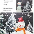 thumbnail image 6 of Christmas Snowman Windows Valances Christmas Pine Tree Snowy Kitchen Short Curtain Valances with Rod Pocket Xmas Small Farmhouse Window Topper Decoration 52x18inch, 6 of 6