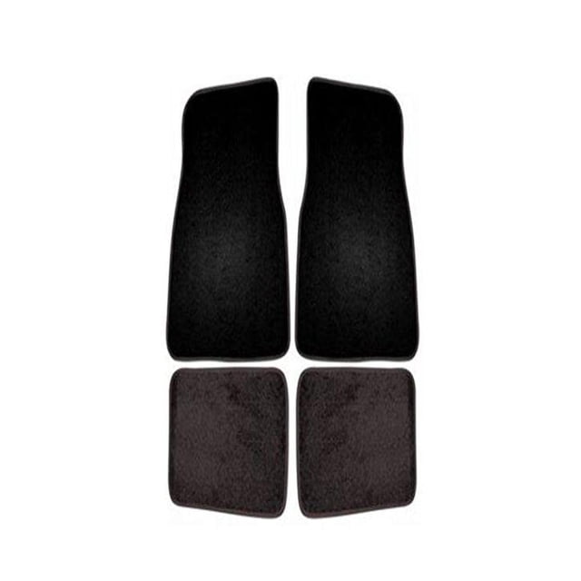 Custom Accessories 78920 Alfombrillas para interior de alfombra, color negro, 4 piezas