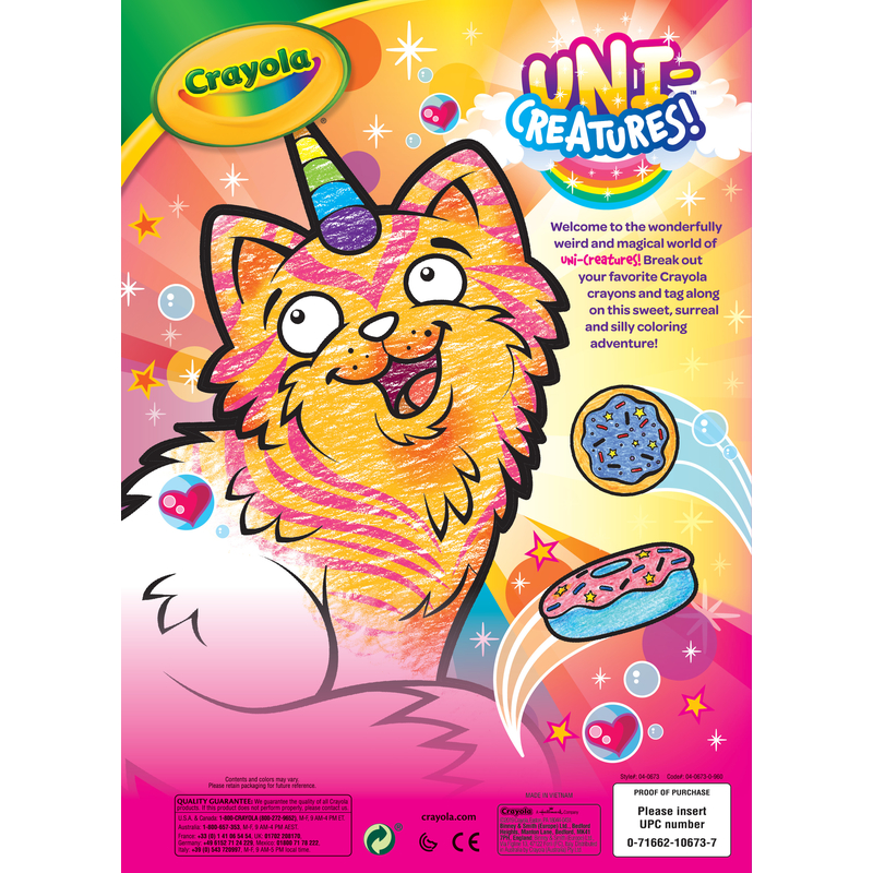Crayola UniCreatures Coloring Book Paper 1 pk