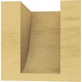 thumbnail image 4 of 4"W x 4"D x 4"H Wide Durham Rough Cedar Woodgrain TimberThane Corbel, Primed Tan, 4 of 6