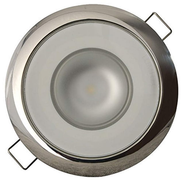 Lámpara LED Lumitec Mirage SS con bisel pulido, color blanco