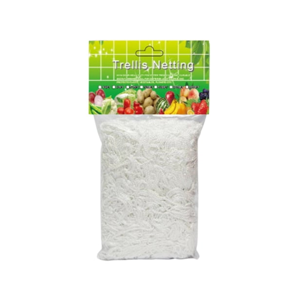Malla de poliéster para enrejado, ideal para jardinería. Malla para plantas trepadoras, hortalizas y flores. Malla de soporte cuadrada resistente para uso vertical u horizontal en jardines. Malla de