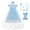 dress+Accessories, variant on Girls Elsa Dress With Cloak Set Halloween Queen Costume Christmas Birthday Dress