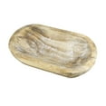 thumbnail image 1 of GROWTH TANK Wooden Bowl Large Capacity Stackable Oval Bowl for Home Kitchens Pantry Brown B, 1 of 9