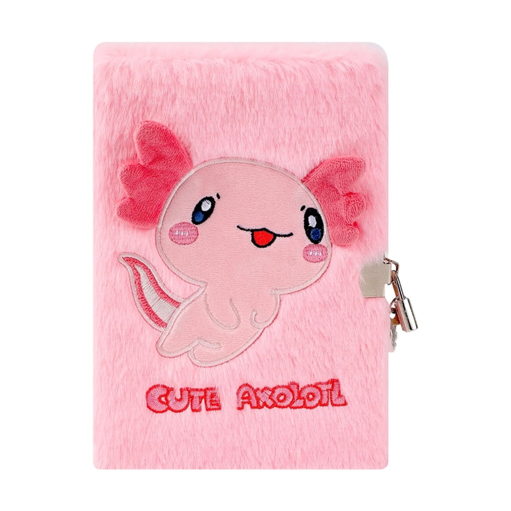 JYPS, Cat Diary with Lock and Keys, Plush Hardcover Fuzzy Notebook