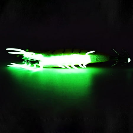 1Pc Squid Bait 10X5Cm Night Light Wood Shrimp Squid Hook With Sound Bead Soft Leg Shrimp Lure Bait Fishing Accessories 006 Mingyiq Inc