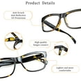 thumbnail image 3 of LifeArt Blue Light Blocking Glasses, Anti Eyestrain, Computer Reading Glasses, Gaming Glasses, TV Glasses for Women Men, Anti Glare (Tortoise, +4.00 Magnification), 3 of 8