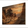 thumbnail image 2 of Designart "Silk Road Asian Painting VI" Asian Art Print on Natural Pine Wood, 2 of 5