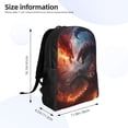 thumbnail image 2 of Lafuoo Fire Sky Dragon Pattern Single-sided Backpack, Waterproof with Computer Compartment, Suitable for Business, Travel, Sports-One Size, 2 of 6