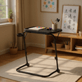 thumbnail image 3 of Homy Casa Adjustable Folding Table with Cup Holder, Lightweight and Foldable Table for Camping, Picnic, and Travel, 3 of 7
